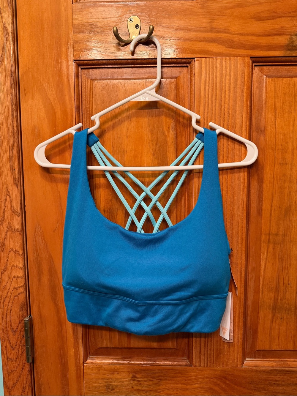 Victoria's Secret Teal Blue Crisscross Back Sports Bra